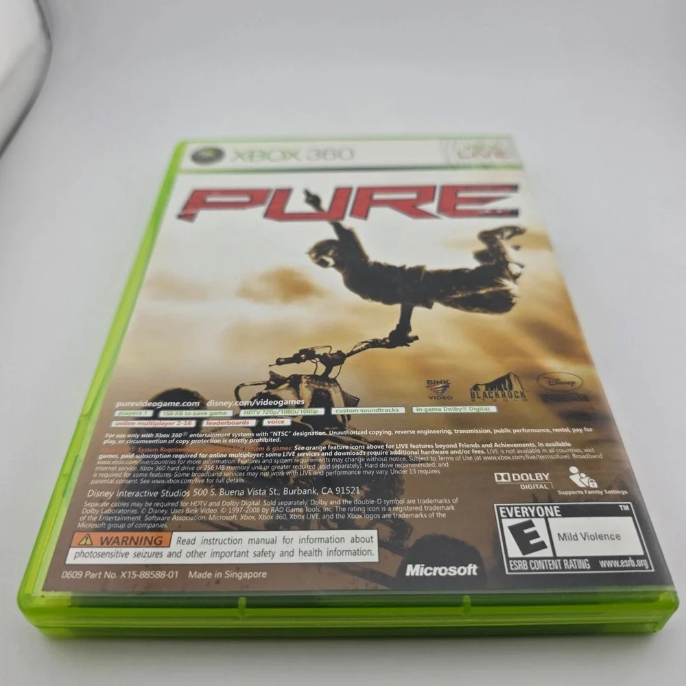 LEGO Batman & Pure Bundle‎ Video Game Microsoft Xbox 360 Green Case Manual
